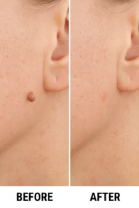 Skin tags removal Daventry before and after