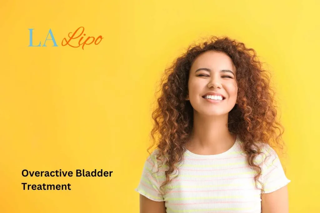 woman smiling about overactive bladder treatment Daventry solutions