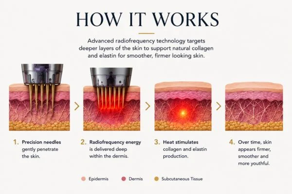Diagram of how Collagen Lift Therapy Daventry works