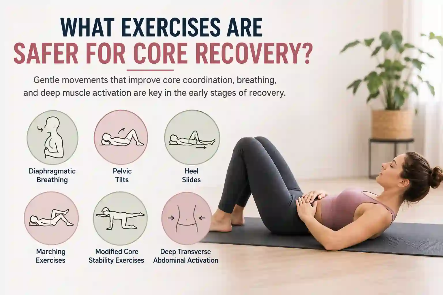 Which exercises may help diastasis recti Daventry?